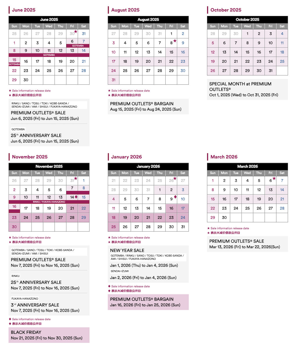 東京酒酒井SHISUI PREMIUM OUTLETS交通方式 & 2025/2026折扣季日期