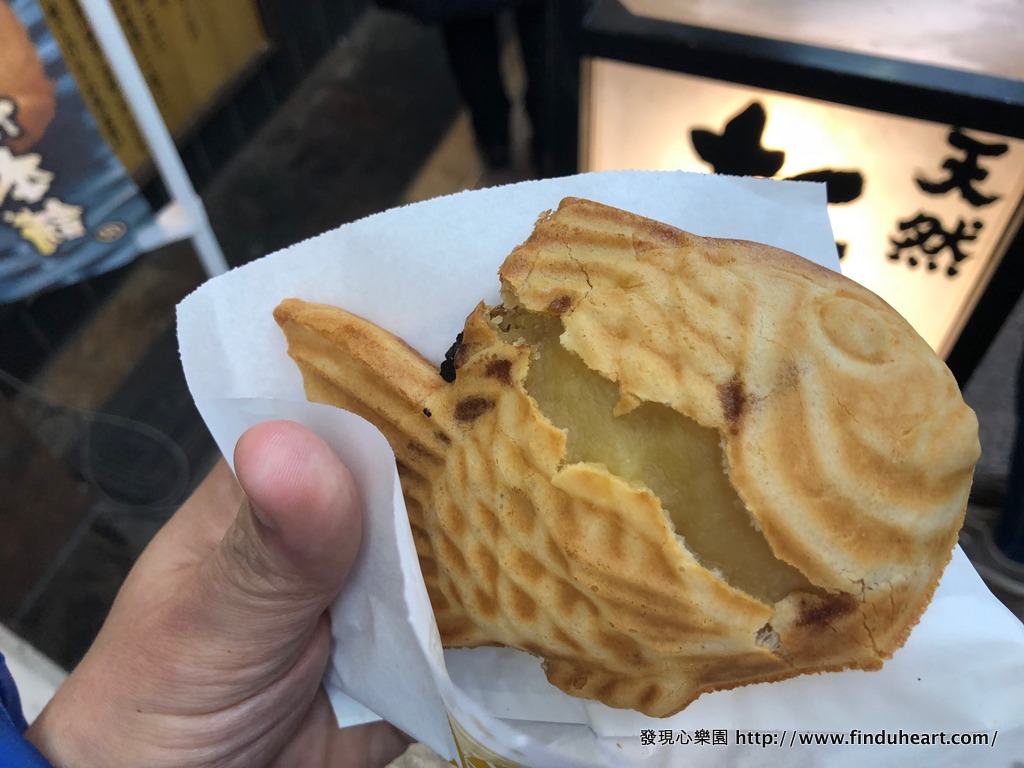 新宿鳴門鯛燒本舖，地瓜/紅豆/奶油口味，皮薄餡多都美味