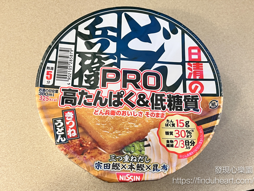 日清どん兵衛PRO咚兵衛豆皮烏龍麵健康泡麵，低糖質高蛋白減醣30%