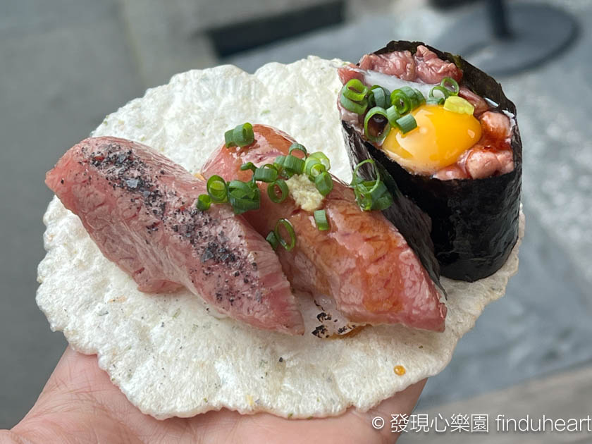 飛驒高山老街仙貝飛驒牛握壽司--御食事処坂口屋＆森羅飛騨こって牛 ＆金のこって牛