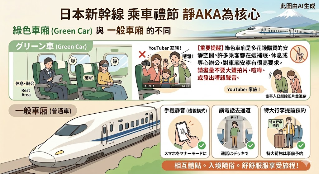 日本旅遊必看!從新幹線「綠色車廂」炎上事件,搞懂JR一般車廂與一般車廂的搭乘禮儀 日本旅遊必看!從新幹線「綠色車廂」炎上事件,搞懂JR一般車廂與一般車廂的搭乘禮儀